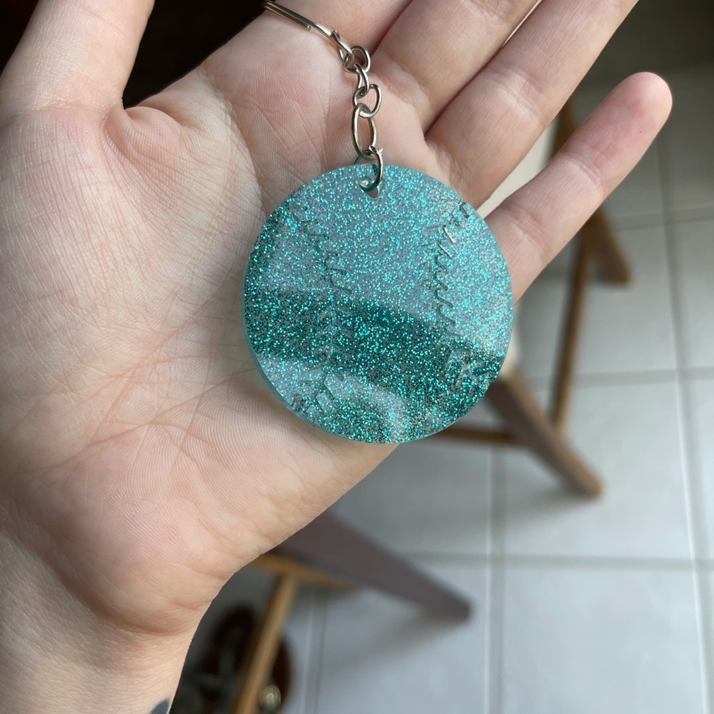 Handmade Baseball Keychain - Picture 2 of 6